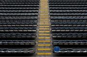 26 June 2020; A general view of empty seats at Croke Park in Dublin. The GAA announced that inter-county fixtures will resume on October 17. Following approval from the GAA and the Irish Government, the GAA released its safe return to play protocols, allowing pitches to be opened for training and challenge games from 29 June. On March 25, the GAA announced the cessation of all GAA activities and closures of all GAA facilities under their jurisdiction upon directives from the Irish Government in an effort to contain the Coronavirus (COVID-19) pandemic. Photo by Ramsey Cardy/Sportsfile