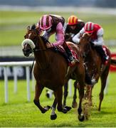 26 June 2020; Gee Rex, left, with Declan McDonogh up, on their way to winning the Hanlon Concrete Handicap during day one of the Dubai Duty Free Irish Derby Festival at The Curragh Racecourse in Kildare. Horse Racing continues behind closed doors following strict protocols having been suspended from March 25 due to the Irish Government's efforts to contain the spread of the Coronavirus (COVID-19) pandemic. Photo by Harry Murphy/Sportsfile