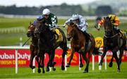 27 June 2020; Ancient Surprise, left, with Shane Foley up, on their way to winning the Dubai Duty Free Finest Surprise Celebration Stakes during day two of the Dubai Duty Free Irish Derby Festival at The Curragh Racecourse in Kildare. Horse Racing continues behind closed doors following strict protocols having been suspended from March 25 due to the Irish Government's efforts to contain the spread of the Coronavirus (COVID-19) pandemic. Photo by Seb Daly/Sportsfile