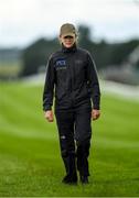 27 June 2020; Jockey Rachael Blackmore walks the course prior to racing in the Dubai Duty Free Irish Derby on day two of the Dubai Duty Free Irish Derby Festival at The Curragh Racecourse in Kildare. Horse Racing continues behind closed doors following strict protocols having been suspended from March 25 due to the Irish Government's efforts to contain the spread of the Coronavirus (COVID-19) pandemic. Photo by Seb Daly/Sportsfile