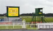 28 June 2020; A general view of Covid-19 signage prior to racing on day three of the Dubai Duty Free Irish Derby Festival at The Curragh Racecourse in Kildare. Horse Racing continues behind closed doors following strict protocols having been suspended from March 25 due to the Irish Government's efforts to contain the spread of the Coronavirus (COVID-19) pandemic. Photo by David Fitzgerald/Sportsfile