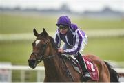 28 June 2020; Magical, with Seamie Heffernan up, cross the line to win the Alwasmiyah Pretty Polly Stakes race during day three of the Dubai Duty Free Irish Derby Festival at The Curragh Racecourse in Kildare. Horse Racing continues behind closed doors following strict protocols having been suspended from March 25 due to the Irish Government's efforts to contain the spread of the Coronavirus (COVID-19) pandemic. Photo by David Fitzgerald/Sportsfile