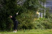 29 June 2020; Olivia Mehaffey watches her tee shot from the 3rd during the Flogas Irish Scratch Series at the Seapoint Golf Club in Termonfeckin, Louth. Photo by Matt Browne/Sportsfile