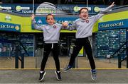 29 June 2020; Twins Thomas and Daniel Gribbin, aged 7, from Castledawson in Derry, celebrate the reopening of the GAA Museum and Tours at Croke Park. The inspiring Stadium Tour, thrilling Skyline Tour and treasured GAA Museum are now open to the public. With the GAA All-Ireland Senior Championships postponed until October, this is your only chance to visit Croke Park this summer, making them this season’s hottest tickets! For more see www.crokepark.ie/tours Photo by Sam Barnes/Sportsfile