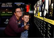 29 June 2020;  Tara Davis and her son Ethan, aged 7, from Kinnegad in Westmeath enjoy the reopened GAA Museum at Croke Park. The inspiring Stadium Tour, thrilling Skyline Tour and treasured GAA Museum are now open to the public. With the GAA All-Ireland Senior Championships postponed until October, this is your only chance to visit Croke Park this summer, making them this season’s hottest tickets! For more see www.crokepark.ie/tours. Photo by Sam Barnes/Sportsfile