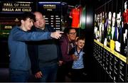 29 June 2020; The Davis family, from left, Dylan aged 17, Gary, Tara and Ethan, aged 7, from Kinnegad in Westmeath enjoy the the reopened GAA Museum at Croke Park. The inspiring Stadium Tour, thrilling Skyline Tour and treasured GAA Museum are now open to the public. With the GAA All-Ireland Senior Championships postponed until October, this is your only chance to visit Croke Park this summer, making them this season’s hottest tickets! For more see www.crokepark.ie/tours. Photo by Sam Barnes/Sportsfile