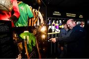 29 June 2020;  Dylan Davis, aged 17, left, and his father Gary Davis, enjoy the reopend GAA Museum at Croke Park. The inspiring Stadium Tour, thrilling Skyline Tour and treasured GAA Museum are now open to the public. With the GAA All-Ireland Senior Championships postponed until October, this is your only chance to visit Croke Park this summer, making them this season’s hottest tickets! For more see www.crokepark.ie/tours. Photo by Sam Barnes/Sportsfile