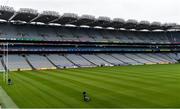 29 June 2020; Deputy head groundsman Colm Daly, left, and groundsman Enda Colfer prepare the Croke Park pitch. The inspiring Stadium Tour, thrilling Skyline Tour and treasured GAA Museum are now open to the public. With the GAA All-Ireland Senior Championships postponed until October, this is your only chance to visit Croke Park this summer, making them this season’s hottest tickets! For more see www.crokepark.ie/tours. The inspiring Stadium Tour, thrilling Skyline Tour and treasured GAA Museum are now open to the public. With the GAA All-Ireland Senior Championships postponed until October, this is your only chance to visit Croke Park this summer, making them this season’s hottest tickets! For more see www.crokepark.ie/tours. Photo by Sam Barnes/Sportsfile