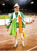 30 June 1990; Steve Staunton of Republic of Ireland after the FIFA World Cup 1990 Quarter-Final match between Italy and Republic of Ireland at the Stadio Olimpico in Rome, Italy. Photo by Ray McManus/Sportsfile