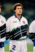 30 June 1990; Franco Baresi of Italy prior to the FIFA World Cup 1990 Quarter-Final match between Italy and Republic of Ireland at the Stadio Olimpico in Rome, Italy. Photo by Ray McManus/Sportsfile