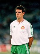 30 June 1990; Kevin Moran of Republic of Ireland prior to the FIFA World Cup 1990 Quarter-Final match between Italy and Republic of Ireland at the Stadio Olimpico in Rome, Italy. Photo by Ray McManus/Sportsfile