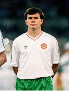 30 June 1990; Ray Houghton of Republic of Ireland prior to the FIFA World Cup 1990 Quarter-Final match between Italy and Republic of Ireland at the Stadio Olimpico in Rome, Italy. Photo by Ray McManus/Sportsfile