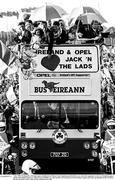 1 July 1990; The Republic of Ireland squad, including Kevin Moran, Frank Stapleton and John Byrne, are cheered by supporters as they are brought by open top bus from Dublin Airport to College Green in Dublin city centre on their arrival home for a homecoming reception after their participation in the 1990 FIFA World Cup Finals in Italy. Photo by Ray McManus/Sportsfile