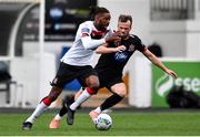 3 July 2020; Nathan Oduwa, left, in action against Cameron Dummigan during a Dundalk training match at Oriel Park in Dundalk, Louth. Photo by Ben McShane/Sportsfile