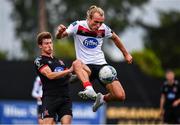 3 July 2020; Greg Sloggett, right, in action against Josh Gatt during a Dundalk training match at Oriel Park in Dundalk, Louth. Photo by Ben McShane/Sportsfile