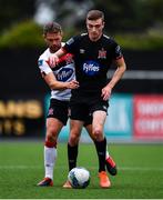 3 July 2020; Daniel Kelly, right, in action against Dane Massey during a Dundalk training match at Oriel Park in Dundalk, Louth. Photo by Ben McShane/Sportsfile