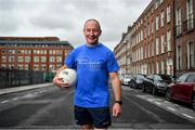 4 July 2020; Freeman of Dublin and former Dublin senior men's team manager Jim Gavin following the Dublin Neurological Institute 150km Frontline Run at Eccles Street in Dublin. The DNI is a registered charity where we care for patients with neurological diseases including Parkinson, Epilepsy, Motor Neuron Disease, Multiple Sclerosis, Headache, Stroke and many more is holding hold a fundraising run with staff members running this weekend to raise much needed funds. The goal is to run 150km between staff over the course of Saturday the 4th and Sunday the 5th of July. Donations can be made at https://tinyurl.com/yd3a4d8d . The run can be tracked using the free app 'Map My Run' and anyone who wishes to join in the run is very welcome. Photo by David Fitzgerald/Sportsfile