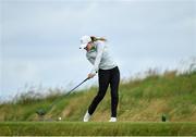 6 July 2020; Kate Dwyer plays her tee shot on the 11th during the Flogas Irish Scratch Series at the Seapoint Golf Club in Termonfeckin, Louth. Photo by Seb Daly/Sportsfile