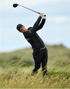 6 July 2020; Johnny Caldwell watches his tee shot on the 11th during the Flogas Irish Scratch Series at the Seapoint Golf Club in Termonfeckin, Louth. Photo by Seb Daly/Sportsfile