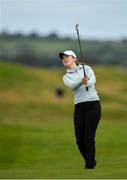 6 July 2020; Kate Dwyer pitches onto the 10th green during the Flogas Irish Scratch Series at the Seapoint Golf Club in Termonfeckin, Louth. Photo by Seb Daly/Sportsfile