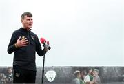 8 July 2020; Republic of Ireland manager Stephen Kenny during a press conference at FAI Headquarters in Abbotstown, Dublin. Photo by Stephen McCarthy/Sportsfile