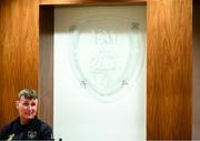 8 July 2020; Republic of Ireland manager Stephen Kenny during a press conference at FAI Headquarters in Abbotstown, Dublin. Photo by Stephen McCarthy/Sportsfile