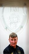 8 July 2020; Republic of Ireland manager Stephen Kenny during a press conference at FAI Headquarters in Abbotstown, Dublin. Photo by Stephen McCarthy/Sportsfile