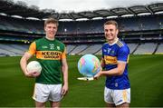 15 July 2020; Kerry footballer Tommy Walsh, left, and Tipperary hurler John McGrath in attendance as FRS Recruitment announce GAAGO Sponsorship at Croke Park in Dublin. Photo by David Fitzgerald/Sportsfile