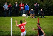 9 July 2020; Spectators look on during the Senior Football Club Challenge match between Fingallians and Clontarf at Lawless Memorial Park in Swords, Dublin. Photo by Stephen McCarthy/Sportsfile