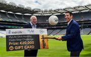 10 July 2020; Uachtarán Chumann Lúthchleas Gael John Horan and Irish Life CEO Declan Bulger in attendance during the launch of the MyLife GAA Healthy Clubs Steps Challenge at Croke Park in Dublin. Photo by David Fitzgerald/Sportsfile