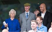 7 June 2015; Former Republic of Ireland Jack Charlton and his wife Pat alongside former Republic of Ireland player Paul McGrath in attendance at the Three International Friendly match between Republic of Ireland and England at the Aviva Stadium, Lansdowne Road in Dublin. Photo by Paul Mohan/Sportfile