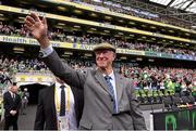 7 June 2015; Former Republic of Ireland manager Jack Charlton is introduced to the crowd ahead of the Three International Friendly match between Republic of Ireland and England at the Aviva Stadium, Lansdowne Road in Dublin. Photo by David Maher/Sportsfile