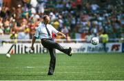 25 June 1990; Republic of Ireland manager Jack Charlton prior to the FIFA World Cup 1990 Round of 16 match between Republic of Ireland and Romania at the Stadio Luigi Ferraris in Genoa, Italy. Photo by Ray McManus/Sportsfile