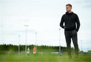 12 July 2020; Shelbourne coach Damien Duff during the U17 Club Friendly match between Shelbourne and Bray Wanderers at AUL Complex in Clonsaugh, Dublin. Photo by Stephen McCarthy/Sportsfile