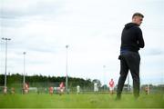 12 July 2020; Shelbourne coach Damien Duff during the U17 Club Friendly match between Shelbourne and Bray Wanderers at AUL Complex in Clonsaugh, Dublin. Photo by Stephen McCarthy/Sportsfile