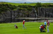 13 July 2020; Jack Doherty watches his shot from the 7th fairway during the Flogas Irish Scratch Series at The K Club in Straffan, Kildare. Photo by Ramsey Cardy/Sportsfile