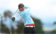 13 July 2020; Daniel Mulligan watches his tee shot on the 6th hole during the Flogas Irish Scratch Series at The K Club in Straffan, Kildare. Photo by Ramsey Cardy/Sportsfile