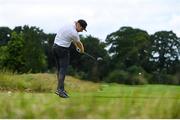 13 July 2020; Ruairi O'Connor hits his tee shot on the 6th hole during the Flogas Irish Scratch Series at The K Club in Straffan, Kildare. Photo by Ramsey Cardy/Sportsfile