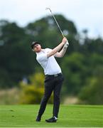 13 July 2020; Ruairi O'Connor plays a shot from the 5th fairway during the Flogas Irish Scratch Series at The K Club in Straffan, Kildare. Photo by Ramsey Cardy/Sportsfile