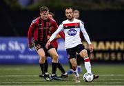 14 July 2020; Stefan Colovic of Dundalk in action against JJ Lunney of Bohemians during a Club Friendly between Dundalk and Bohemians at Oriel Park in Dundalk, Louth. Photo by Ben McShane/Sportsfile