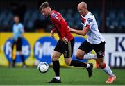 14 July 2020; Conor Levingston of Bohemians and Georgie Kelly of Dundalk during a Club Friendly between Dundalk and Bohemians at Oriel Park in Dundalk, Louth. Photo by Ben McShane/Sportsfile