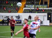 14 July 2020; The Bohemians management and substitutes, in the Main Stand, watch on during a Club Friendly between Dundalk and Bohemians at Oriel Park in Dundalk, Louth. Photo by Ben McShane/Sportsfile