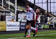 14 July 2020; Will Patching of Dundalk and Luke Wade Slater of Bohemians during a Club Friendly between Dundalk and Bohemians at Oriel Park in Dundalk, Louth. Photo by Ben McShane/Sportsfile