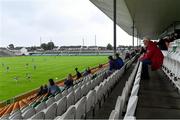 17 July 2020; A general view of action during the Leinster GAA Colleges Senior A Football Final match between Naas CBS and St Joseph's SS, Rochfortbridge at Bord na Móna O'Connor Park in Tullamore, Offaly. Competitive GAA matches have been approved to return following the guidelines of Phase 3 of the Irish Government’s Roadmap for Reopening of Society and Business and protocols set down by the GAA governing authorities. With games having been suspended since March, competitive games can take place with updated protocols including a limit of 200 individuals at any one outdoor event, including players, officials and a limited number of spectators, with social distancing, hand sanitisation and face masks being worn by those in attendance among other measures in an effort to contain the spread of the Coronavirus (COVID-19) pandemic. Photo by Piaras Ó Mídheach/Sportsfile