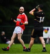 17 July 2020; Conor Coyle of East Belfast reacts after a missed opportunity during the 2020 Down GAA ACFL Division 4B match between St Michael's and East Belfast at St Michael's GAA Ground in Magheralin, Down. Competitive GAA matches have been approved to return following the guidelines of Northern Ireland’s COVID-19 recovery plan and protocols set down by the GAA governing authorities. With games having been suspended since March, competitive games can take place with updated protocols with only players, officials and essential personnel permitted to attend, social distancing, hand sanitisation and face masks being worn by those in attendance in an effort to contain the spread of the Coronavirus (COVID-19) pandemic. Photo by David Fitzgerald/Sportsfile