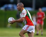 17 July 2020; Mike Foley of Kiltegan during the Wicklow County Senior Football Championship Round 1 match between Tinahely and Kiltegan at Baltinglass GAA Club in Baltinglass, Wicklow. Competitive GAA matches have been approved to return following the guidelines of Phase 3 of the Irish Government’s Roadmap for Reopening of Society and Business and protocols set down by the GAA governing authorities. With games having been suspended since March, competitive games can take place with updated protocols including a limit of 200 individuals at any one outdoor event, including players, officials and a limited number of spectators, with social distancing, hand sanitisation and face masks being worn by those in attendance among other measures in an effort to contain the spread of the Coronavirus (COVID-19) pandemic. Photo by Matt Browne/Sportsfile