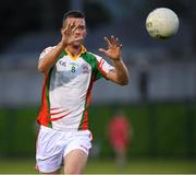 17 July 2020; Rory Finn of Kiltegan during the Wicklow County Senior Football Championship Round 1 match between Tinahely and Kiltegan at Baltinglass GAA Club in Baltinglass, Wicklow. Competitive GAA matches have been approved to return following the guidelines of Phase 3 of the Irish Government’s Roadmap for Reopening of Society and Business and protocols set down by the GAA governing authorities. With games having been suspended since March, competitive games can take place with updated protocols including a limit of 200 individuals at any one outdoor event, including players, officials and a limited number of spectators, with social distancing, hand sanitisation and face masks being worn by those in attendance among other measures in an effort to contain the spread of the Coronavirus (COVID-19) pandemic. Photo by Matt Browne/Sportsfile