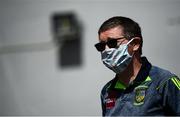 18 July 2020; Ard Stiúrthóir of the GAA Tom Ryan, wears a face mask, during the Dublin County Senior Hurling Championship Group 3 Round 1 match between Faughs and St Jude's at O'Toole Park in Dublin. Competitive GAA matches have been approved to return following the guidelines of Phase 3 of the Irish Government’s Roadmap for Reopening of Society and Business and protocols set down by the GAA governing authorities. With games having been suspended since March, competitive games can take place with updated protocols including a limit of 200 individuals at any one outdoor event, including players, officials and a limited number of spectators, with social distancing, hand sanitisation and face masks being worn by those in attendance among other measures in an effort to contain the spread of the Coronavirus (COVID-19) pandemic. Photo by David Fitzgerald/Sportsfile