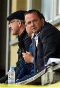 18 July 2020; Wexford manager Davy Fitzgerald watches the game from the commentary position during the Wexford County Senior Hurling Championship Group B Round 1 match between Ferns St Aidan's and Faythe Harriers at Bellefield in Enniscorthy, Wexford. Competitive GAA matches have been approved to return following the guidelines of Phase 3 of the Irish Government’s Roadmap for Reopening of Society and Business and protocols set down by the GAA governing authorities. With games having been suspended since March, competitive games can take place with updated protocols including a limit of 200 individuals at any one outdoor event, including players, officials and a limited number of spectators, with social distancing, hand sanitisation and face masks being worn by those in attendance among other measures in an effort to contain the spread of the Coronavirus (COVID-19) pandemic. Photo by Eóin Noonan/Sportsfile