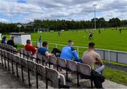 18 July 2020; Supporters watch on during the Leinster Senior League Division 3A match between St. Mochta's FC and Spartak Dynamo FC at Porterstown Park in Dublin. Photo by Ramsey Cardy/Sportsfile